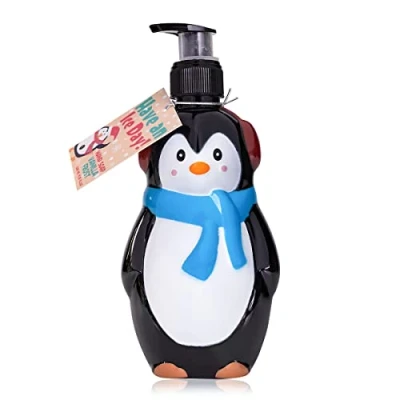 Imagen de Accentra jabón de Manos Have an Ice Day, 310 ml, dispensador líquido en Forma pingüino, Aroma a Vainilla Frost rellenable, Color Blanco y Negro