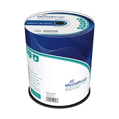 Imagen de Consumible Mediarange Dvd+r Dl 8.5gb 100pcs 8x T