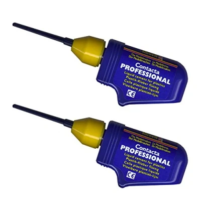 Imagen de Revell 39604. Pack 2 Botes de Pegamento para maquetas con canula Aguja metálica precisión