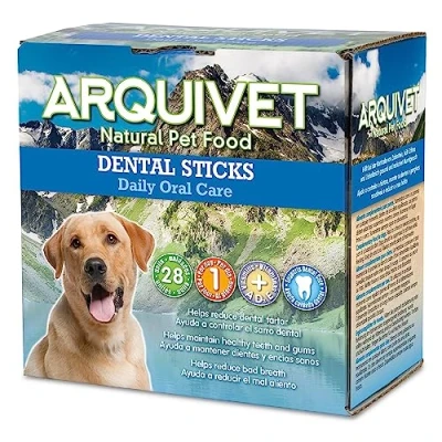 Imagen de Arquivet Snacks Dentales para Perros, Marrón, 28 Unidad (Paquete de 1)