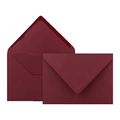 Imagen de neuser Color froh 80 g/m² Sobres B6 175 x 125 mm, nassklebung gesamtparent, Weihnachtsrot 75 Umschläge