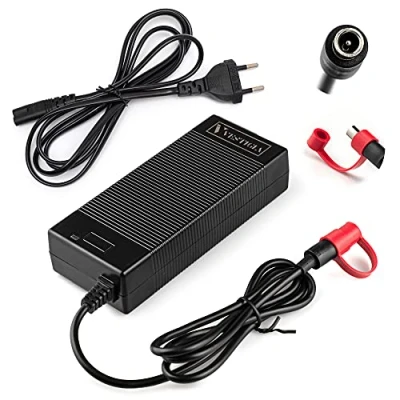 Imagen de Vestigia® Cargador de Batería Patinete Compatible Xiaomi M365 Mi3 Pro Pro2 Essentials 1S, Ninebot Segway ES1 ES2 ES4 E22E E25E E45E 42v 2A Adaptador Bicicleta Eléctrico, Cargadores Scooter
