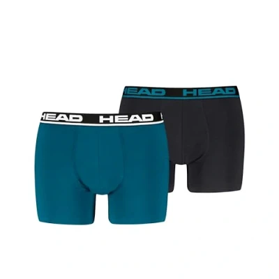 Imagen de HEAD Basic Boxer, Real Teal, M (Pack de 2) Hombres