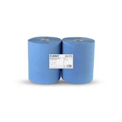 Imagen de Funny AG 076 Papel industrial, 2 Capas, 2000 Hojas, Azul, Caja de