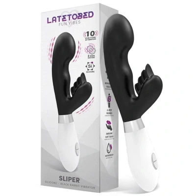 Imagen de Latetobed Sliper Vibrador Conejito Negro