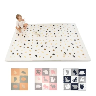 Imagen de Hakuna Matte Alfombra Grande de Puzzle para bebés 1,8 x 1,2 m, 6 Placas XXL 60 cm con Papel picado, 20% más Gruesa en un Embalaje reciclable, sin sustancias nocivas e inodora