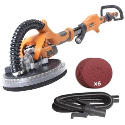 Imagen de Evolution Power Tools Lijadora de placas yeso telescópica con linterna LED, 225 mm (230 V)
