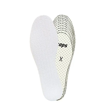 Imagen de Kaps Frotte Plantillas Unisex para Adulto Calzado de Verano Inserciones Suela Repuesto Zapatos Descalzos, Corte a Medida Medida, Tela Felpa Absorbent Sudor