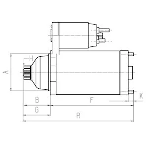 Imagen de HC Cargo F032116902 Motor de arranque 24V 6,0kW 12 92,0mm