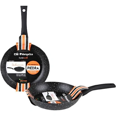 Imagen de Orbegozo SFB 8032 Sartén de aluminio forjado, superficie antiadherente,libre PFOA, 1 litro, negro, diámetro 32 cm