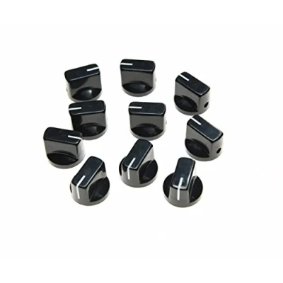 Imagen de Dopro Juego de 10 pomos pedal para guitarra, efecto AMP, negro