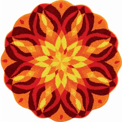 Imagen de Grund Knowledge of Self Alfombra de Baño, Poliacrílico Supersoft, Naranja, 80 cm