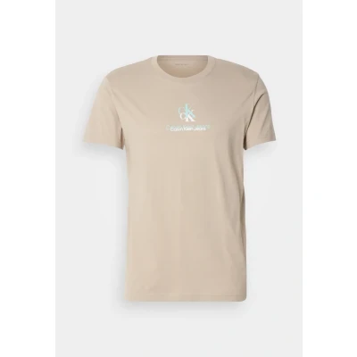 Imagen de Calvin Klein Jeans Shadow LOGO TEE Camiseta estampada, Hombre, Talla: XL, Aluminum