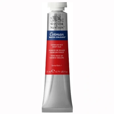 Imagen de Winsor &amp; Newton Cotman Tubo Acuarela, 21 Ml, Tono Rojo De Cadmio Oscuro