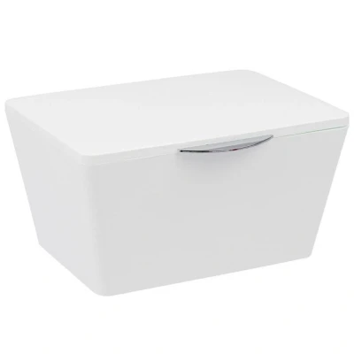 Imagen de Wenko Caja con Tapa Brasil Blanca Aufbewahrungskorb, Badkorb mit Deckel Blanco