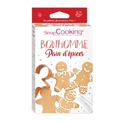 Imagen de ScrapCooking 3979 muñeco de Pan Jengibre Kit Acero Inoxidable 18 x 10 3 cm, Multicolor