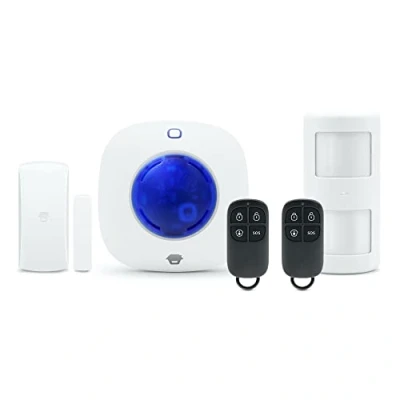 Imagen de Chuango CG 105S Sistema de Alarma con Sirena 90db y Luz Estroboscópica, Sensores para Puerta Ventanas, Detector Movimiento Inmmune a Mascotas Mando Distancia