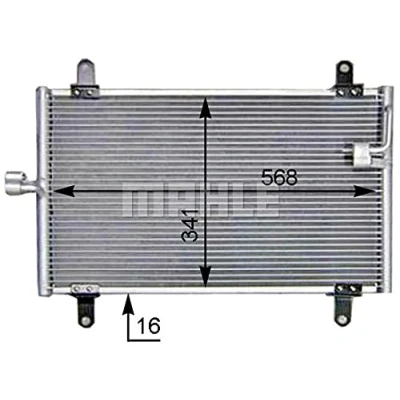 Imagen de MAHLE ORIGINAL AC 514 000S Condensador sin secador 16 15,5 474 FIAT: Ducato II Furgón, Camión de plataforma/Chasis, Bus