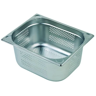 Imagen de APS 81908 Recipiente GN 1/1, perforado, acero inoxidable Gastronorm, dimensiones 325 x 530 mm/altura 100 mm