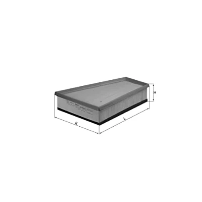 Imagen de MAHLE ORIGINAL LX 731 Filtro de aire 57,3 204 272,6 Cartucho filtrante CITROËN: Xsara Hatchback, Berlingo / First I