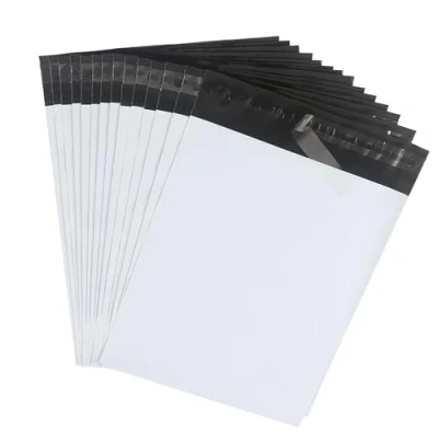 Imagen de HVDHYY Bolsas para Envíos 32cmX45cm 30piezas Envio Vinted Impermeable Inviolable Autoadhesivo Sobres Envios Prenda Zapatos Libros de Ropa Pequeña Empresa Blanco