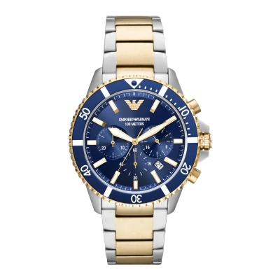 Imagen de Emporio Armani Diver Cronógrafo silvercoloured, Hombre, Talla: One Size, Silver coloured