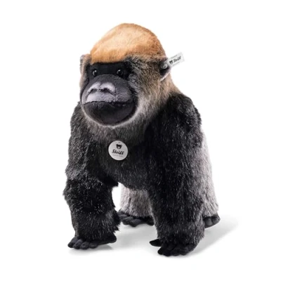 Imagen de Steiff 062223 Boogie Gorilla Peluche con Ojos de plástico, 35 cm, Color Negro