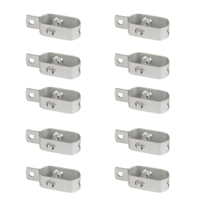Imagen de casa pura tensor de alambre galvanizado, 10 unidades, 115 mm, para valla alambre, valla, silvestre, jardín acero