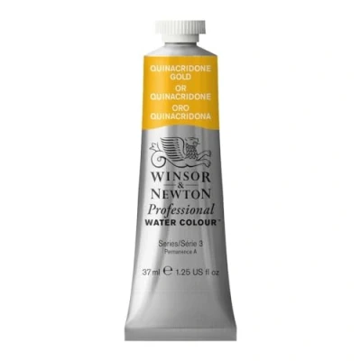 Imagen de Winsor &amp; Newton Acuarela Profesional Pintura de Acuarela, Alta Luminosidad, Resistente a la Luz, Calidad Archivo, Tubo 37 ML, Color Oro Quinacridona