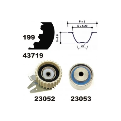 Imagen de MAPCO 23008 Kit de correa distribución 199 ALFA ROMEO: 159 Berlina, Brera, FIAT: Croma II Familiar