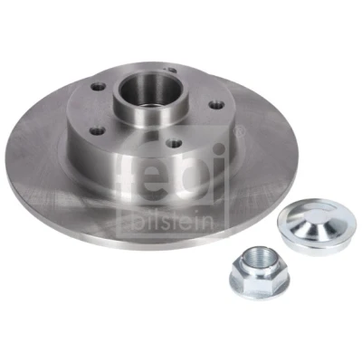 Imagen de FEBI BILSTEIN 180024 Disco de freno Eje trasero 260 8 5 114,3 macizo revestido con anillo sensor ABS, cojinete rueda RENAULT: Megane 4