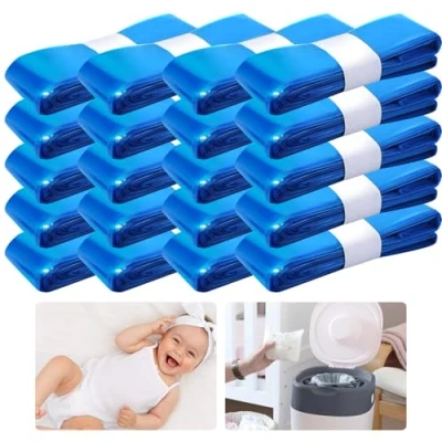 Imagen de YSWOVUO 20 Recambios Contenedor de Pañales, Bolsa Relleno para Papelera Pañales Bebe Compatible con Angelcare et Tommee Tippee Litter Locker II