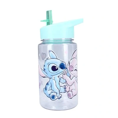 Imagen de Vadobag Stitch y Angel Botella de plástico 450 ml para bebidas Disney Lilo