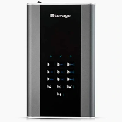 Imagen de iStorage diskAshur DT2 1 TB Disco duro de escritorio cifrado seguro FIPS Nivel 2 Protegido por contraseña Resistente al polvo y agua