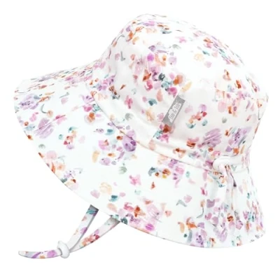 Imagen de Jan &amp; Jul Sombreros de algodón para niñas &#039;Grow with Me&#039; bebés y niños, Pretty Petals, 6 24 meses
