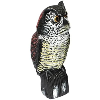 Imagen de Biotop Pack de 3 Búhos Espantapájaros Giran la Cabeza con el Viento No Necesitan Pilas.