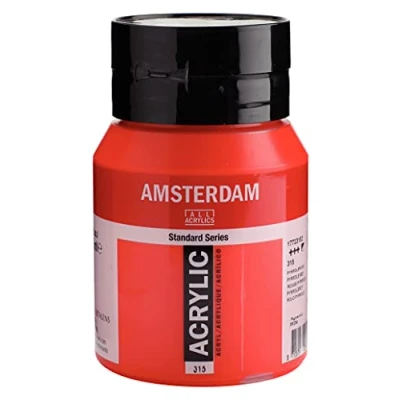 Imagen de Amsterdam Standard Series Colores Acrílicos Bote 500 ml Rojo Pyrrole 315 (17723152)