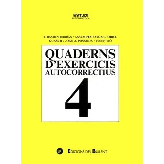 Imagen de Quaderns d&#039;exercicis autocorrectius 4 (Quaderns autocorrectius)