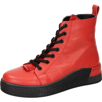 Imagen de Manitu Botines para Mujer, Botas Cortas al Tobillo, Rojo, 37 EU