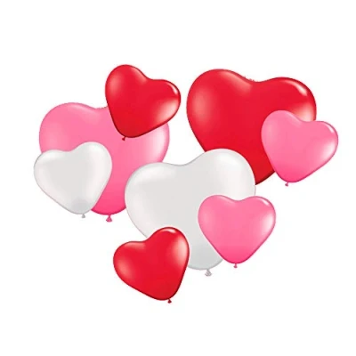 Imagen de Folat Set de globos en forma corazón 8 piezas