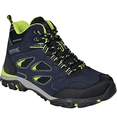 Imagen de Regatta Chaussures Techniques De Marche Junior Holcombe, Zapato para Caminar, Ponche Azul Marino/Lima, 32 EU