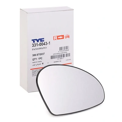 Imagen de Cristal de espejo, retrovisor exterior TYC 331 0043 1
