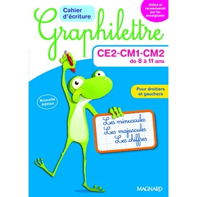 Imagen de Graphilettre Ce2 cm1 cm2 De 8 À 11 Ans : Les Minuscules Majuscules