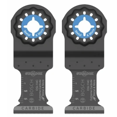 Imagen de Bosch OSL114C 2 Starlock Cuchilla de corte oscilante (2 unidades, 1 1/4 pulgadas)