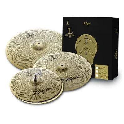 Imagen de Zildjian LV468 L80 Series Low Volume 3 Cymbal Box Set, 14&quot; Hi Hats, 16&quot; Crash, 18&quot; Crash/Ride