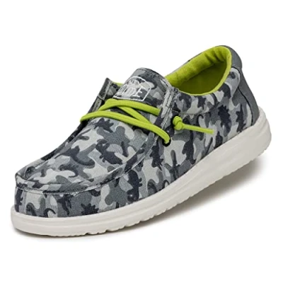 Imagen de Hey Dude Wally Youth Camodino, Moc Toe Shoes, Azul, 32 EU