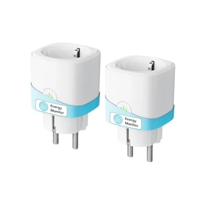 Imagen de Meross Enchufe Inteligente 16A con Mide el Consumo, WiFi Alexa Control Remoto y por Voz, Temporizador, Smart Plug Compatible Alexa, Google Home SmartThings, 2 Piezas