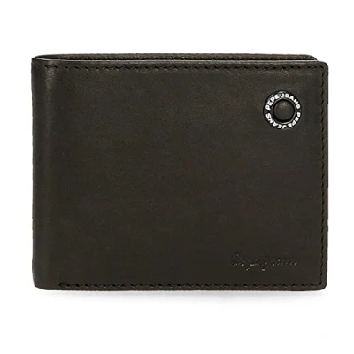 Imagen de Pepe Jeans Badge Cartera con Tarjetero Negro 11x8,5x1 cms Piel