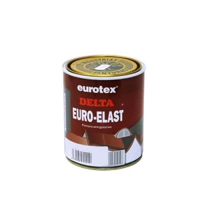 Imagen de EUROTEX Impermeabilizante antigotera Delta Euroelast es una pintura elástica transparente de máxima calidad para tipo cubiertas y azoteas transitables. 750 ml