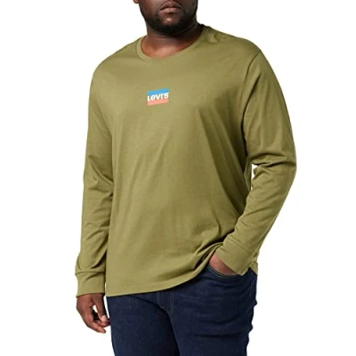 Imagen de Levi&#039;s Long sleeve Standard Graphic Tee T Shirt, Mini Sportswear Martini Olive, M Hombre